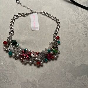 Betsey Johnson Christmas necklace